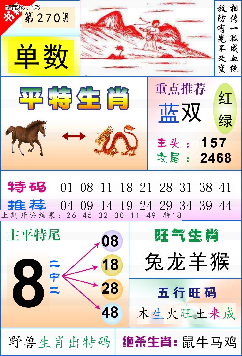 第2026270期精选图库 1127