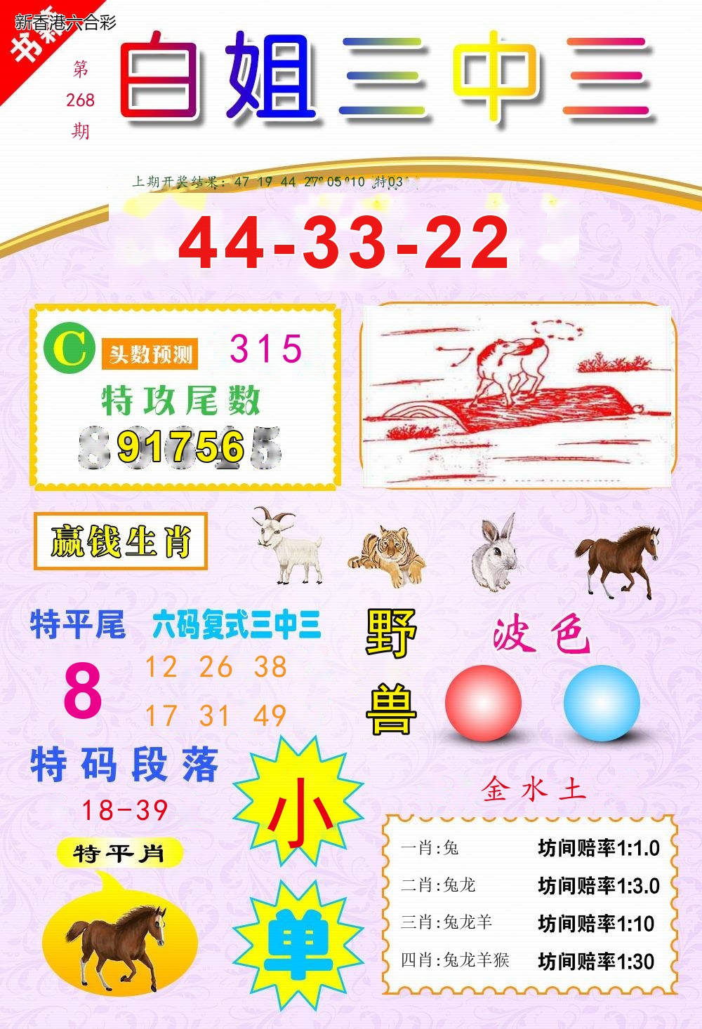 第2026268期精选图库 1256